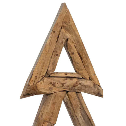vidaXL Christmas Tree Brown 90 cm Solid teak wood