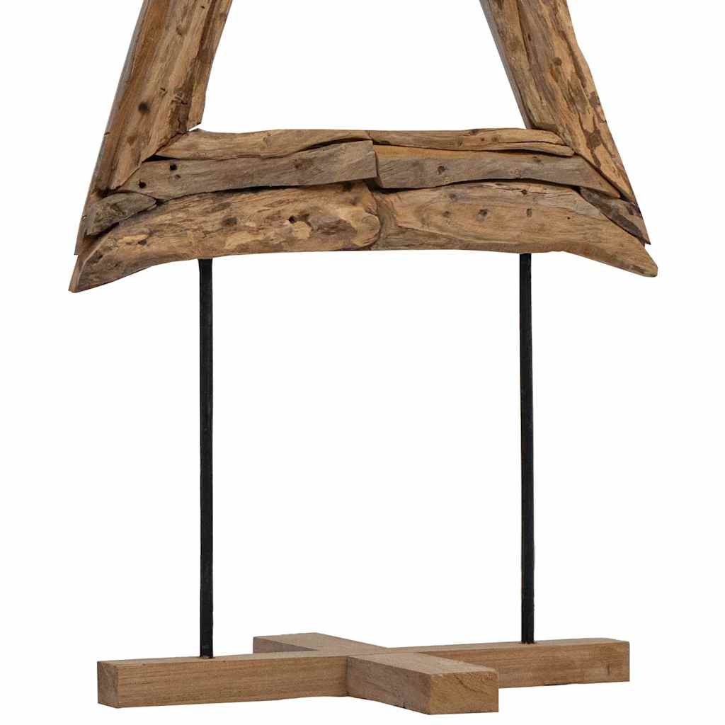 vidaXL Christmas Tree Brown 90 cm Solid teak wood