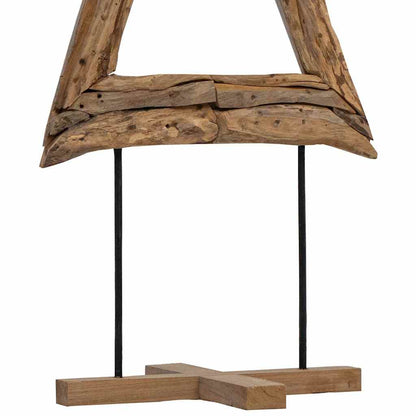 vidaXL Christmas Tree Brown 90 cm Solid teak wood