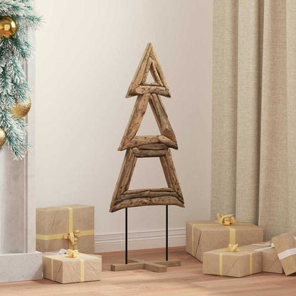 vidaXL Christmas Tree Brown 90 cm Solid teak wood
