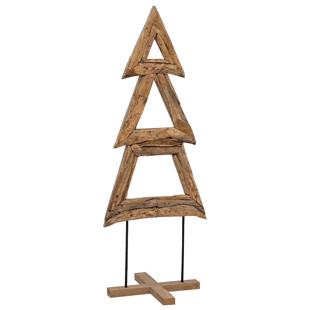 vidaXL Christmas Tree Brown 90 cm Solid teak wood