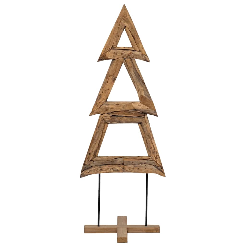 vidaXL Christmas Tree Brown 90 cm Solid teak wood