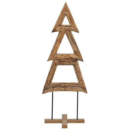 vidaXL Christmas Tree Brown 90 cm Solid teak wood