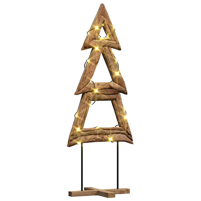 vidaXL Christmas Tree Brown 90 cm Solid teak wood