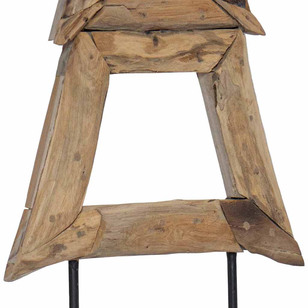 vidaXL Christmas Tree Brown 120 cm Solid teak wood