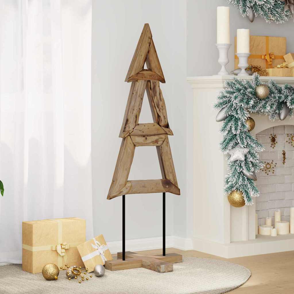 vidaXL Christmas Tree Brown 120 cm Solid teak wood
