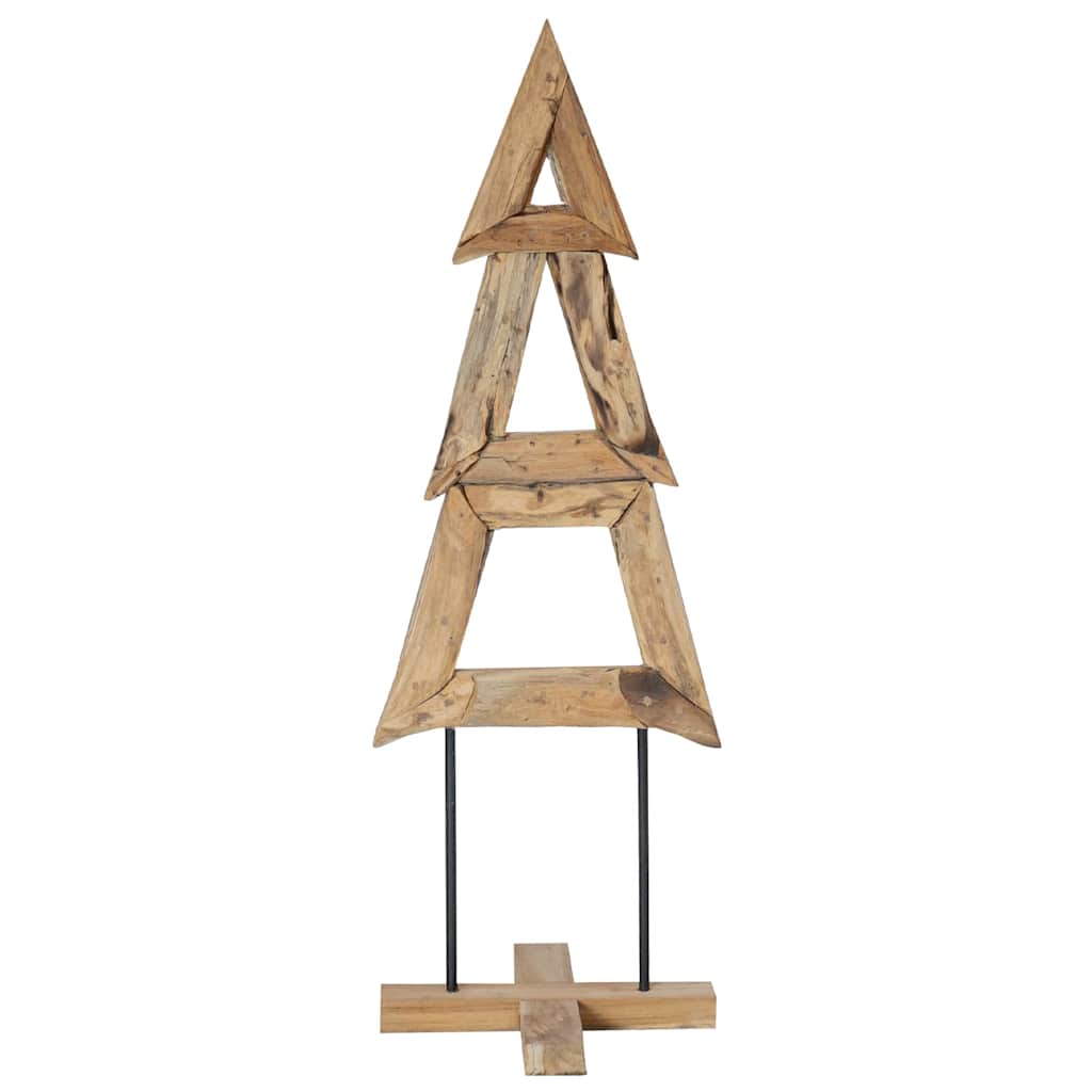 vidaXL Christmas Tree Brown 120 cm Solid teak wood
