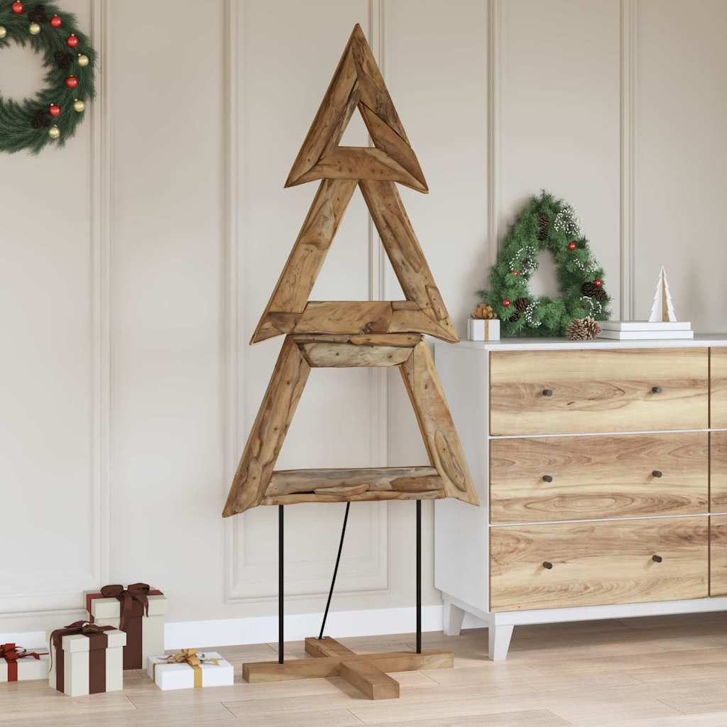 vidaXL Christmas Tree Brown 181 cm Solid teak wood