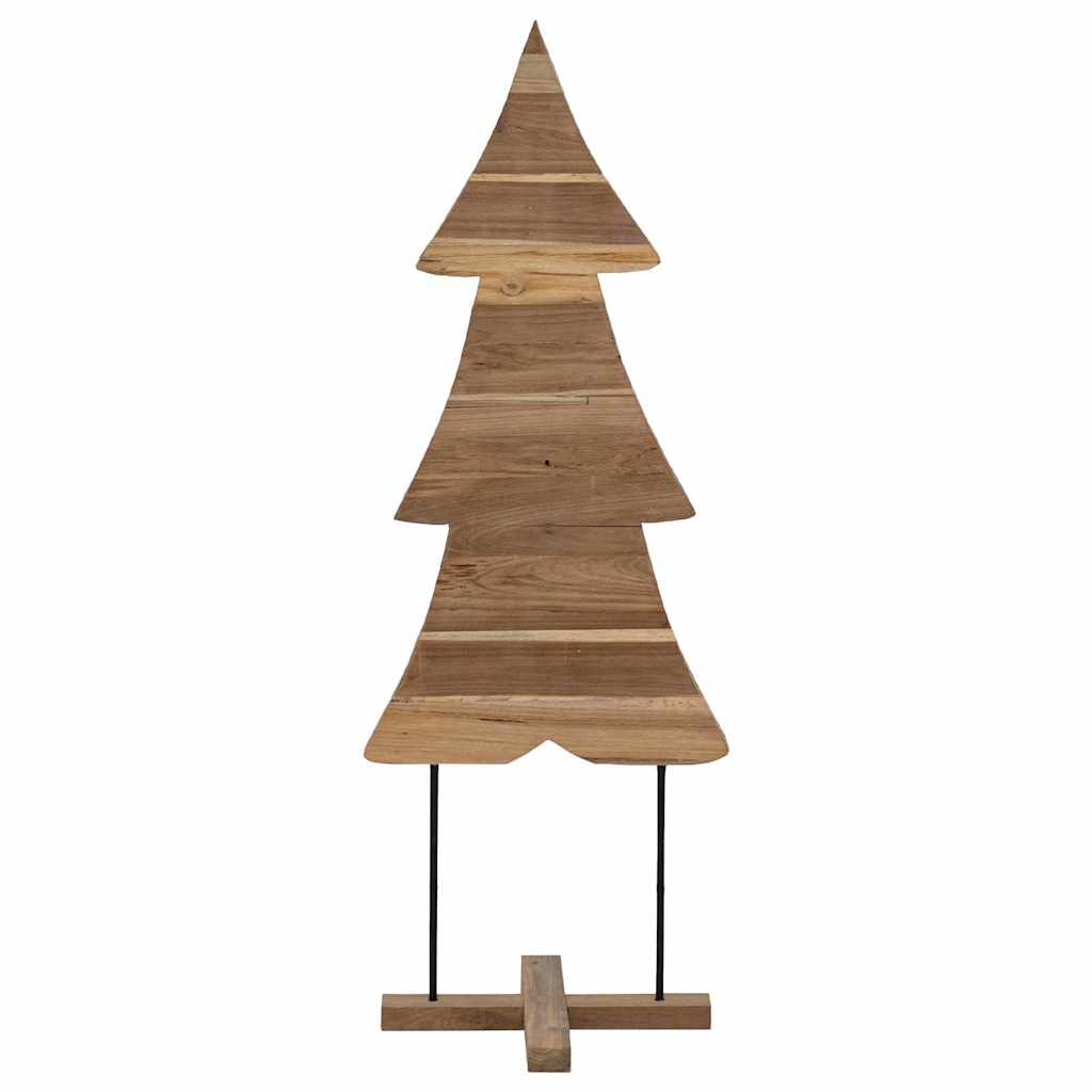 vidaXL Christmas Tree with Stand Brown 90 cm Solid teak wood