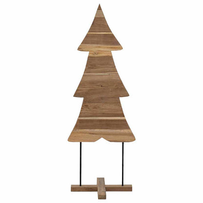 vidaXL Christmas Tree with Stand Brown 90 cm Solid teak wood