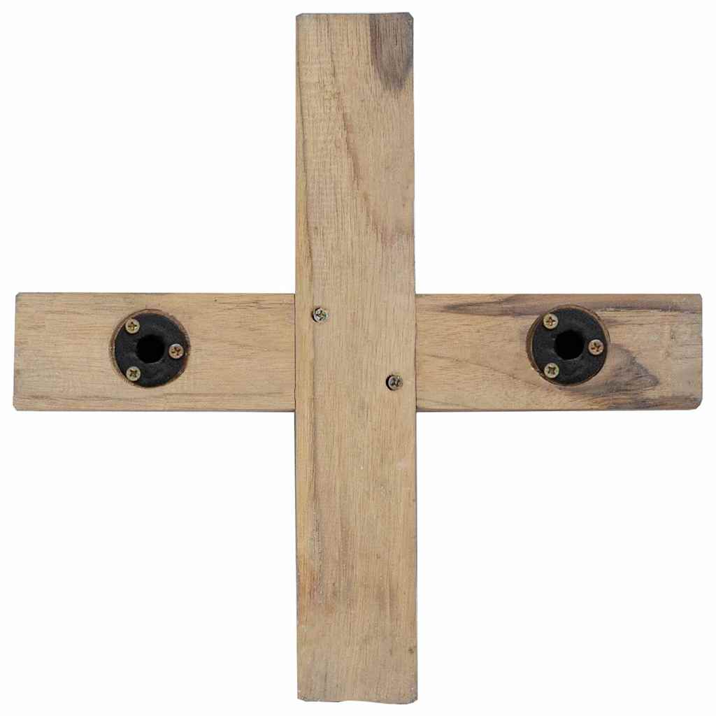vidaXL Christmas Tree with Stand Brown 121 cm Solid teak wood