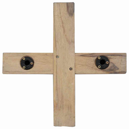 vidaXL Christmas Tree with Stand Brown 121 cm Solid teak wood