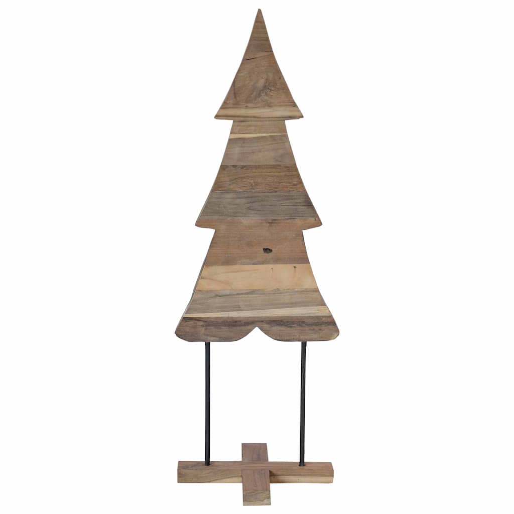 vidaXL Christmas Tree with Stand Brown 121 cm Solid teak wood