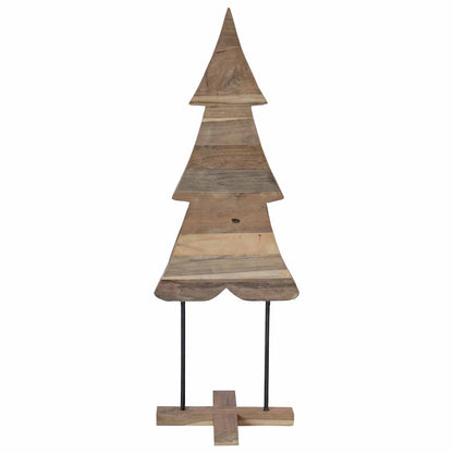vidaXL Christmas Tree with Stand Brown 121 cm Solid teak wood