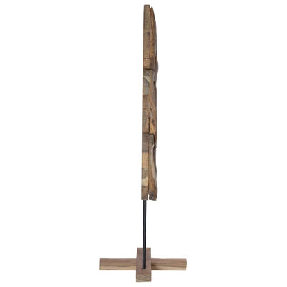 vidaXL Christmas Tree with Stand Brown 121 cm Solid teak wood