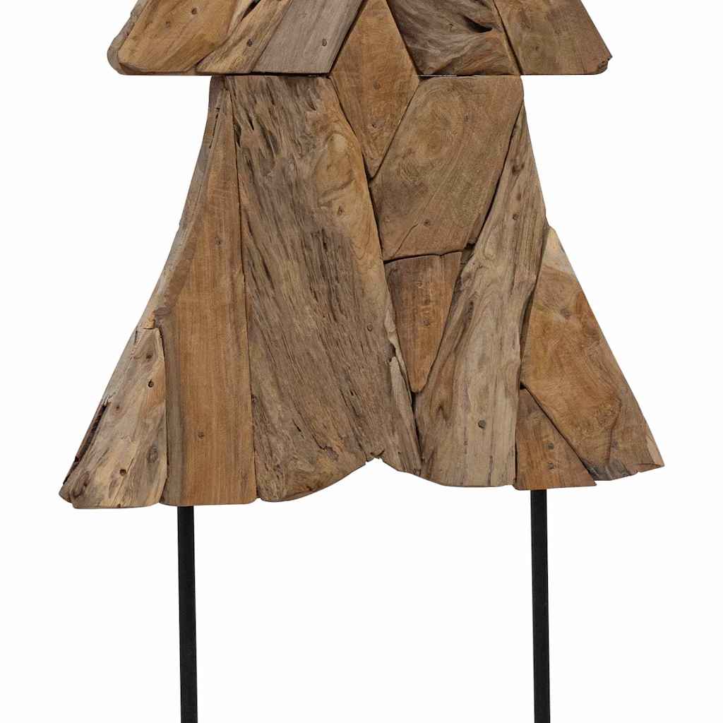 vidaXL Christmas Tree with Stand Brown 151 cm Solid teak wood