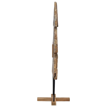 vidaXL Christmas Tree with Stand Brown 151 cm Solid teak wood