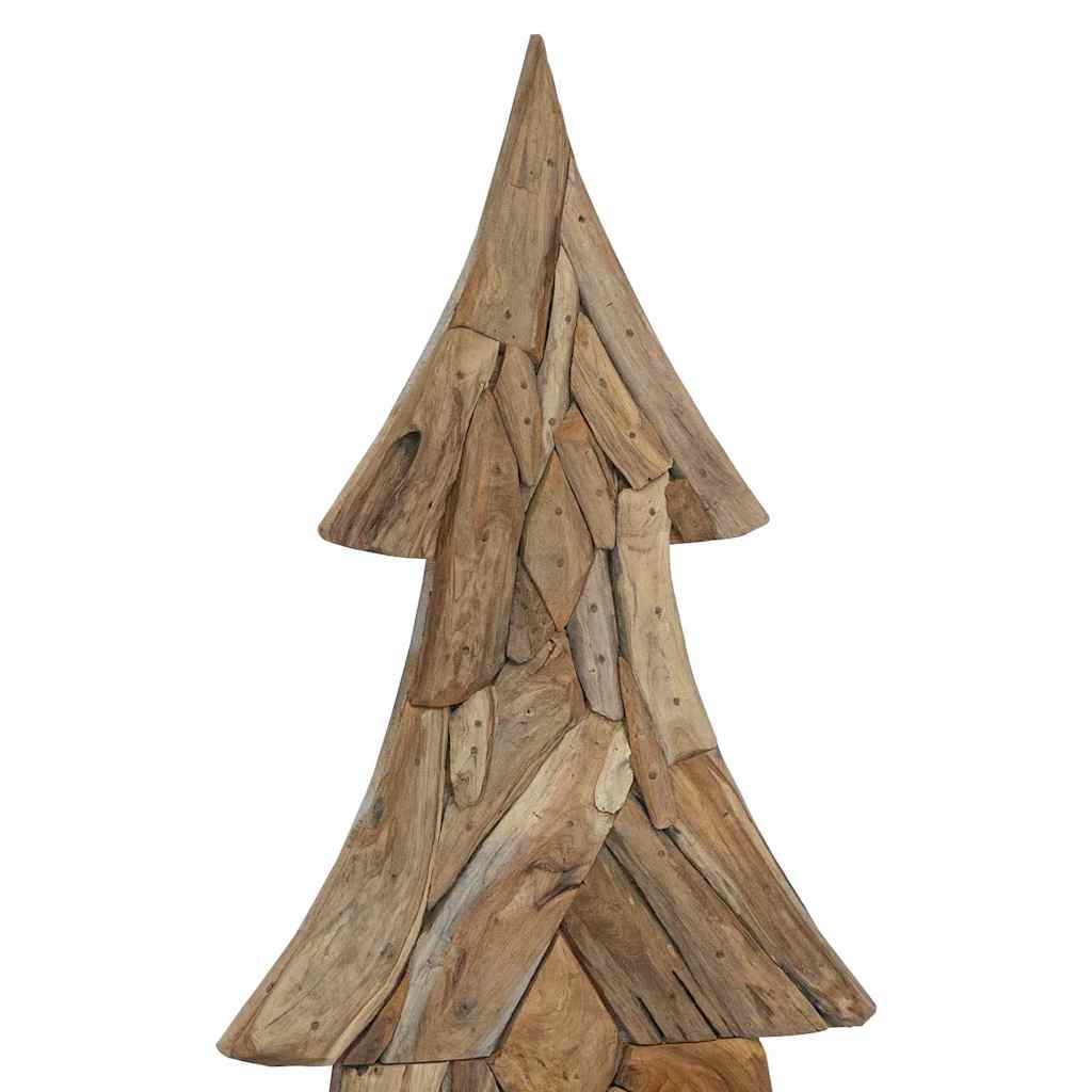vidaXL Christmas Tree with Stand Brown 181.5 cm Solid teak wood
