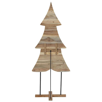 vidaXL Christmas Tree with Stand Brown 181.5 cm Solid teak wood