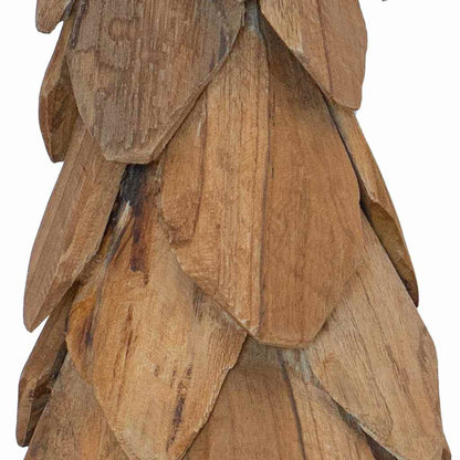 vidaXL Christmas Tree with Stand Brown 51 cm Solid teak wood