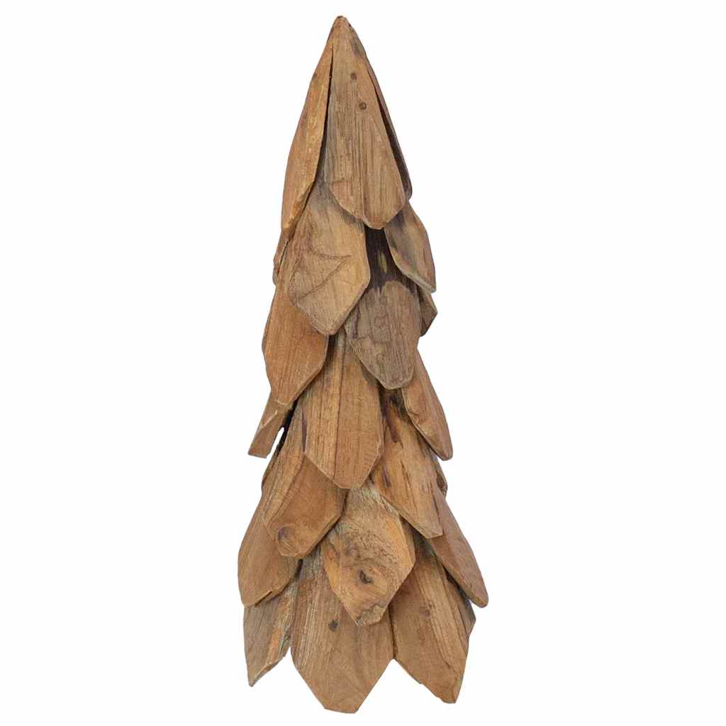 vidaXL Christmas Tree with Stand Brown 51 cm Solid teak wood