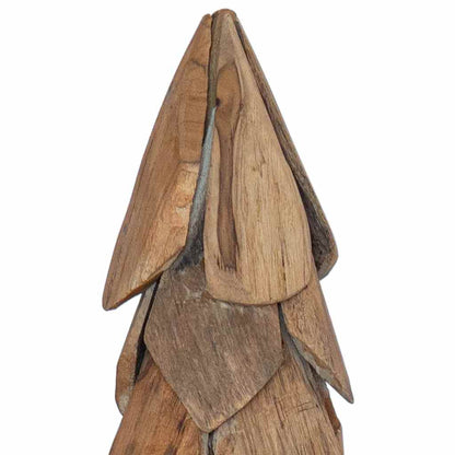 vidaXL Christmas Tree with Stand Brown 80 cm Solid teak wood