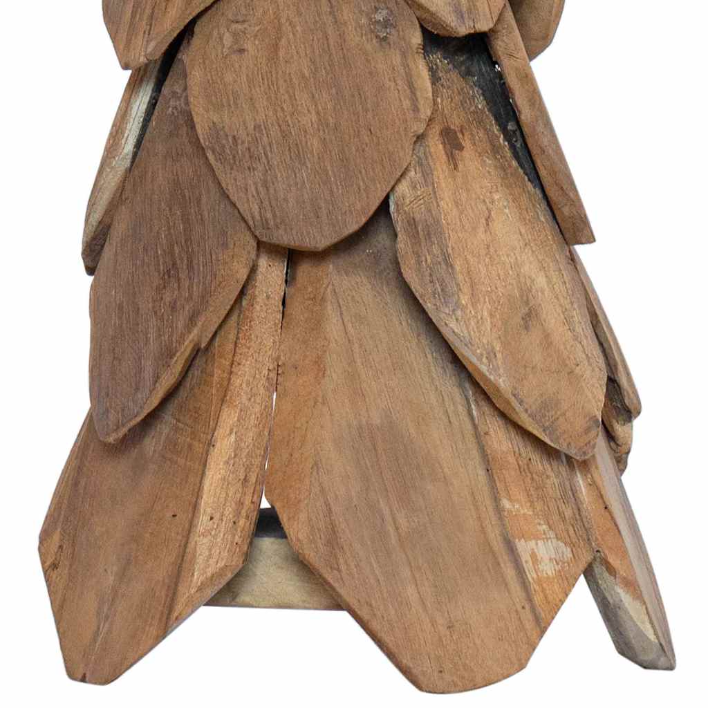vidaXL Christmas Tree with Stand Brown 80 cm Solid teak wood