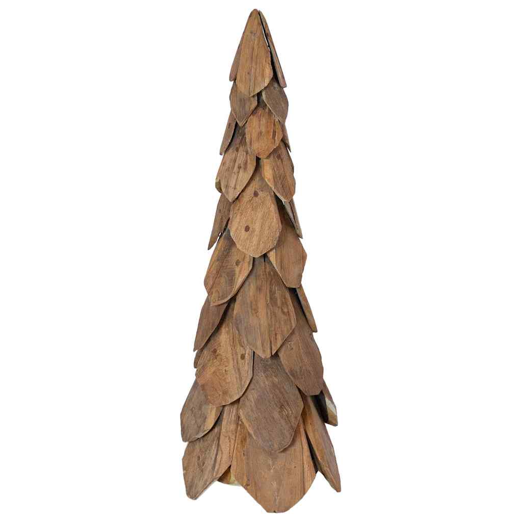 vidaXL Christmas Tree with Stand Brown 80 cm Solid teak wood