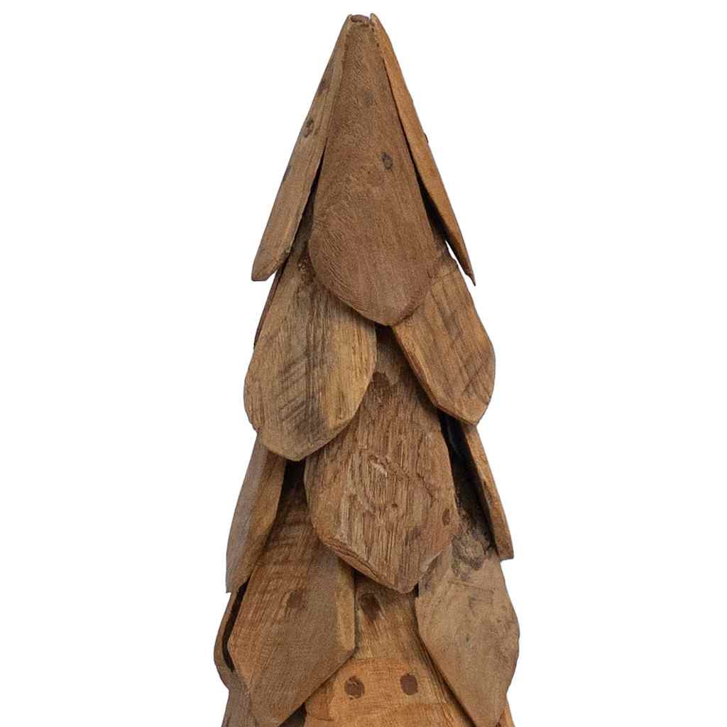 vidaXL Christmas Tree with Stand Brown 111 cm Solid teak wood