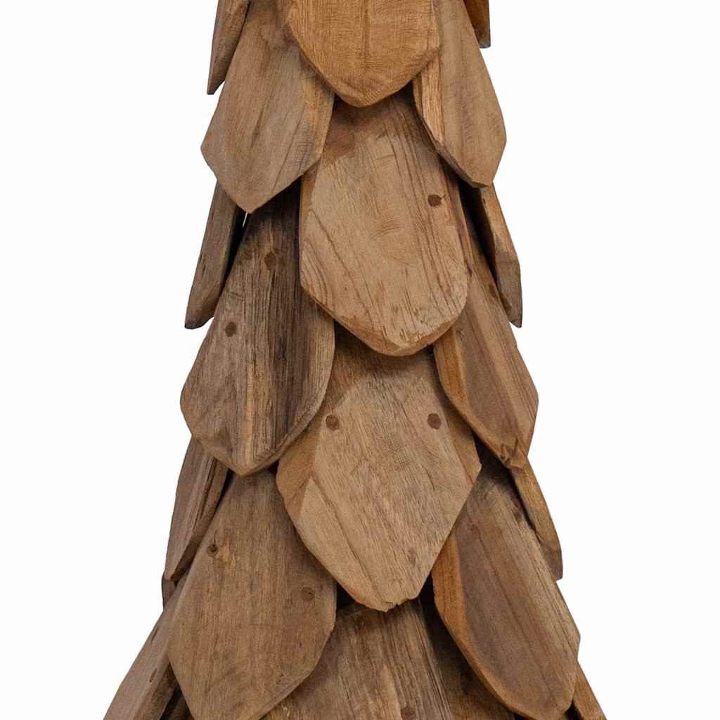 vidaXL Christmas Tree with Stand Brown 111 cm Solid teak wood