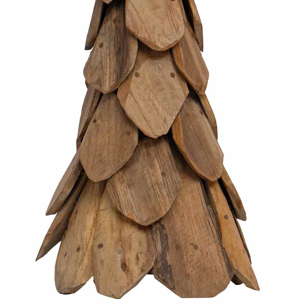 vidaXL Christmas Tree with Stand Brown 111 cm Solid teak wood