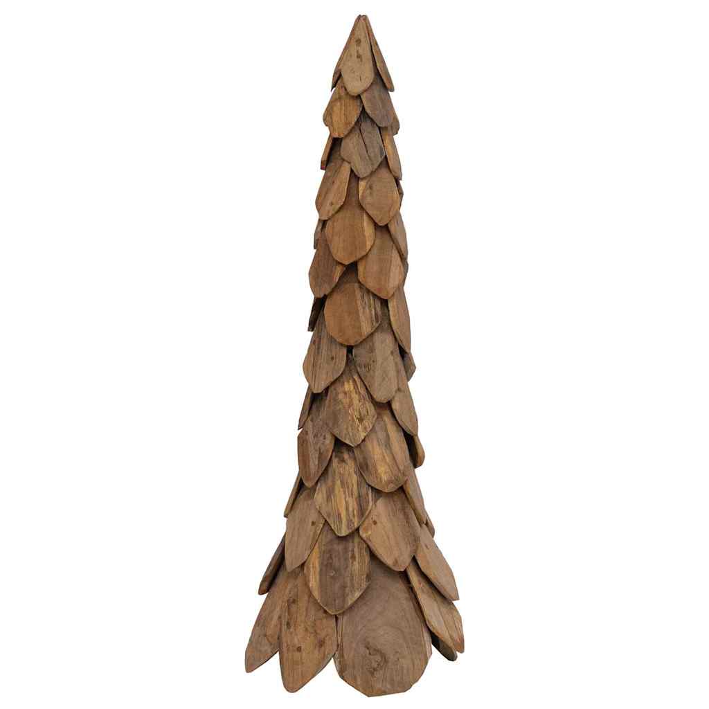 vidaXL Christmas Tree with Stand Brown 111 cm Solid teak wood