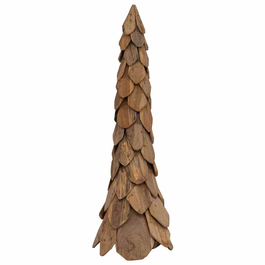 vidaXL Christmas Tree with Stand Brown 111 cm Solid teak wood