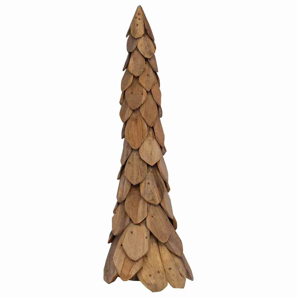 vidaXL Christmas Tree with Stand Brown 111 cm Solid teak wood