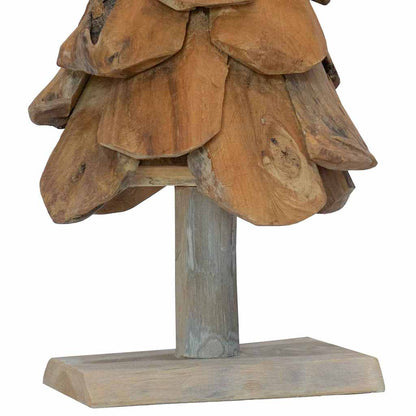 vidaXL Christmas Tree Brown 61 cm Solid teak wood