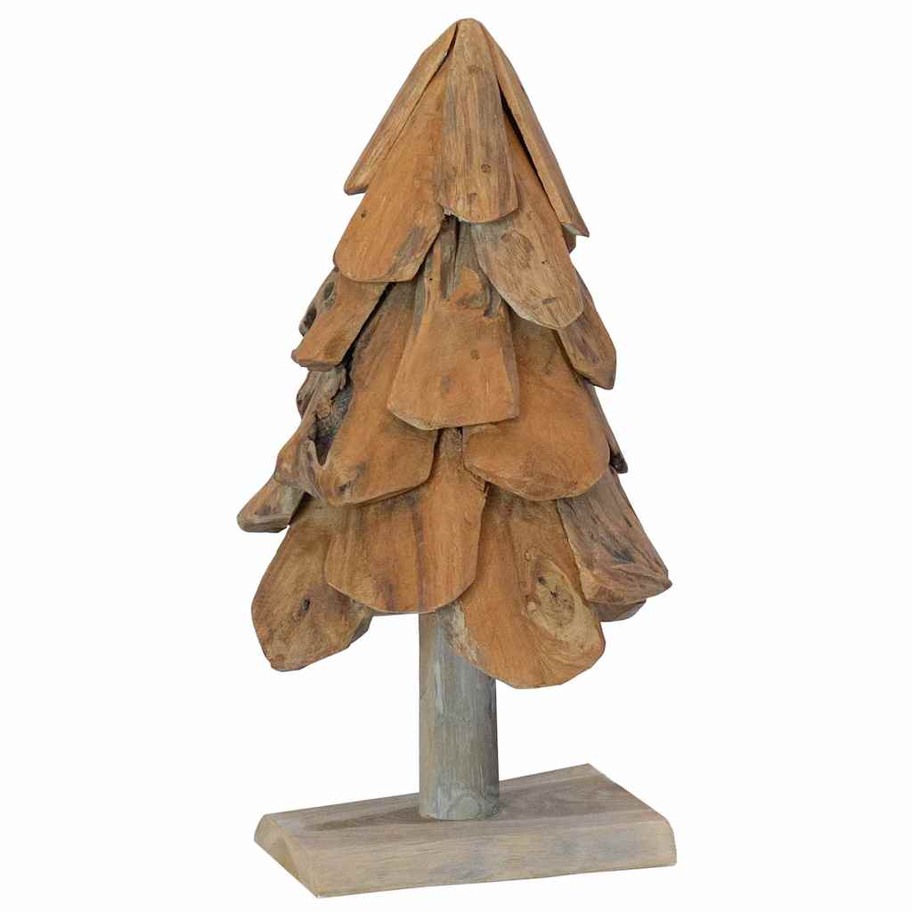 vidaXL Christmas Tree Brown 61 cm Solid teak wood