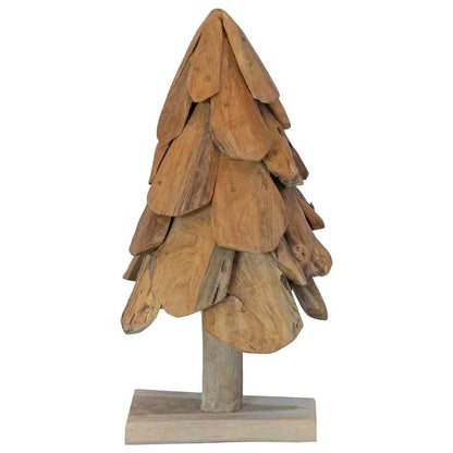 vidaXL Christmas Tree Brown 61 cm Solid teak wood