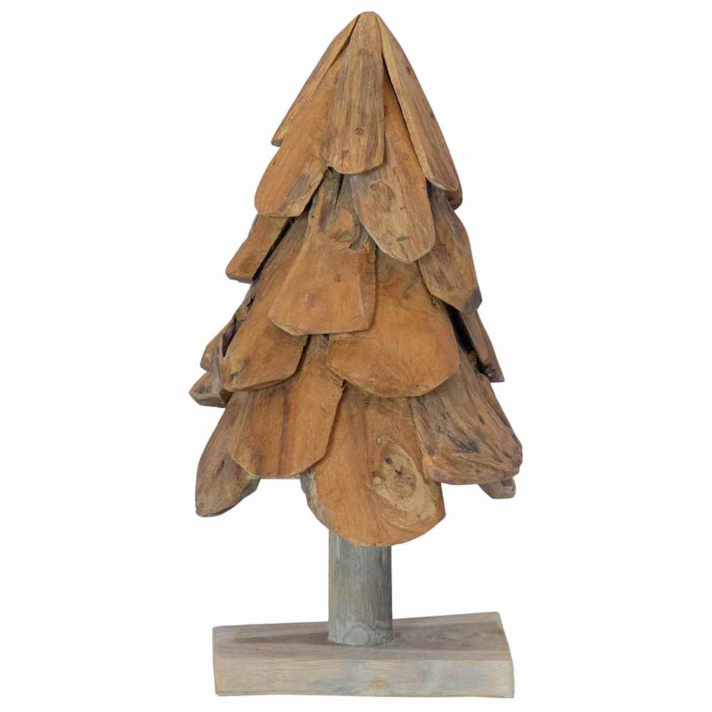 vidaXL Christmas Tree Brown 61 cm Solid teak wood