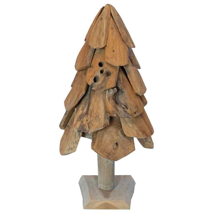 vidaXL Christmas Tree Brown 61 cm Solid teak wood
