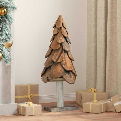 vidaXL Christmas Tree Brown 91 cm Solid teak wood