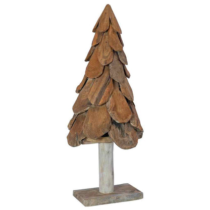 vidaXL Christmas Tree Brown 91 cm Solid teak wood