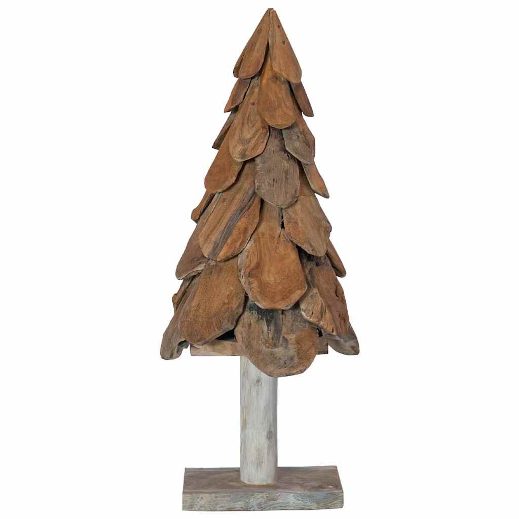 vidaXL Christmas Tree Brown 91 cm Solid teak wood