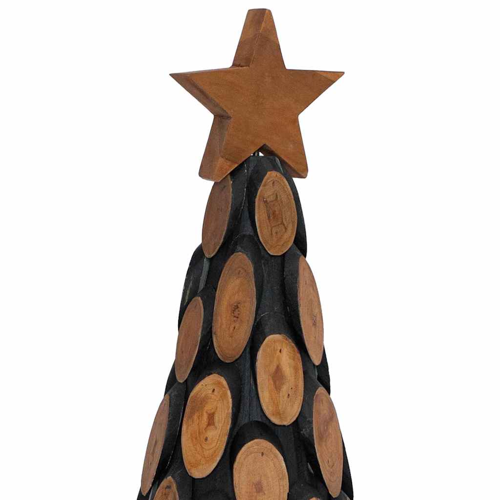 vidaXL Christmas Tree with Stand Brown 90 cm Solid teak wood - 56333