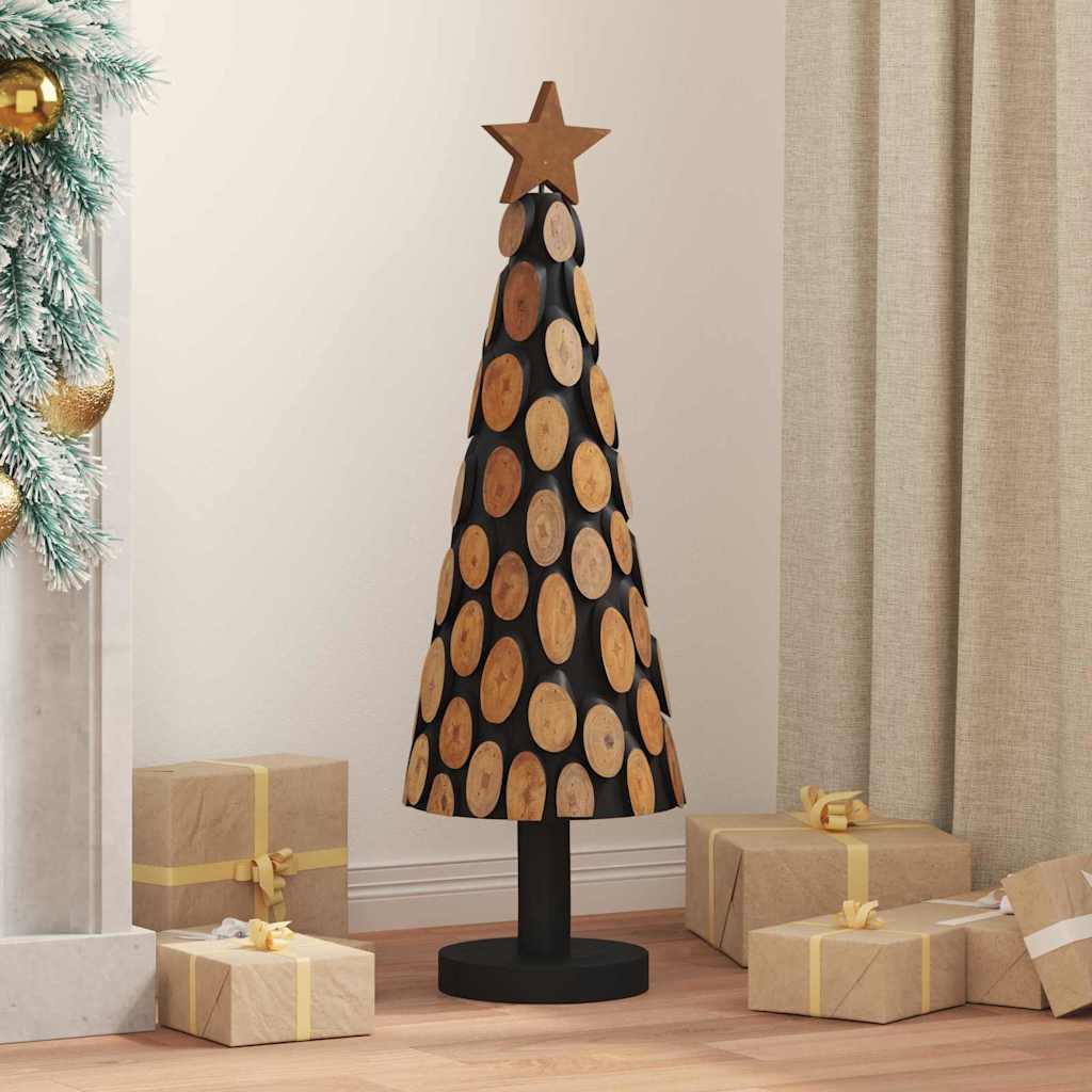 vidaXL Christmas Tree with Stand Brown 90 cm Solid teak wood - 56333