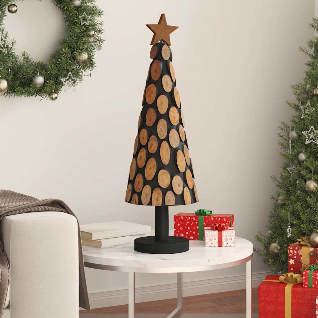 vidaXL Christmas Tree with Stand Brown 90 cm Solid teak wood - 56333
