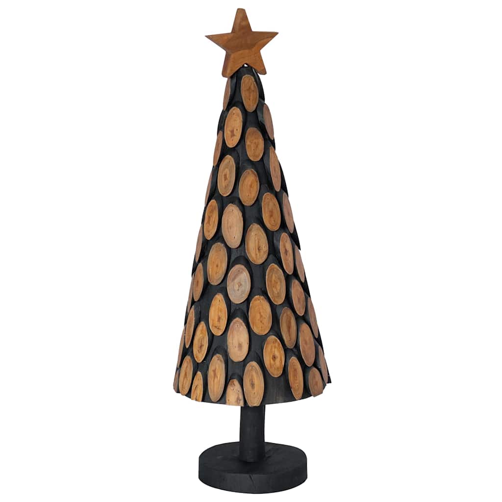 vidaXL Christmas Tree with Stand Brown 90 cm Solid teak wood - 56333
