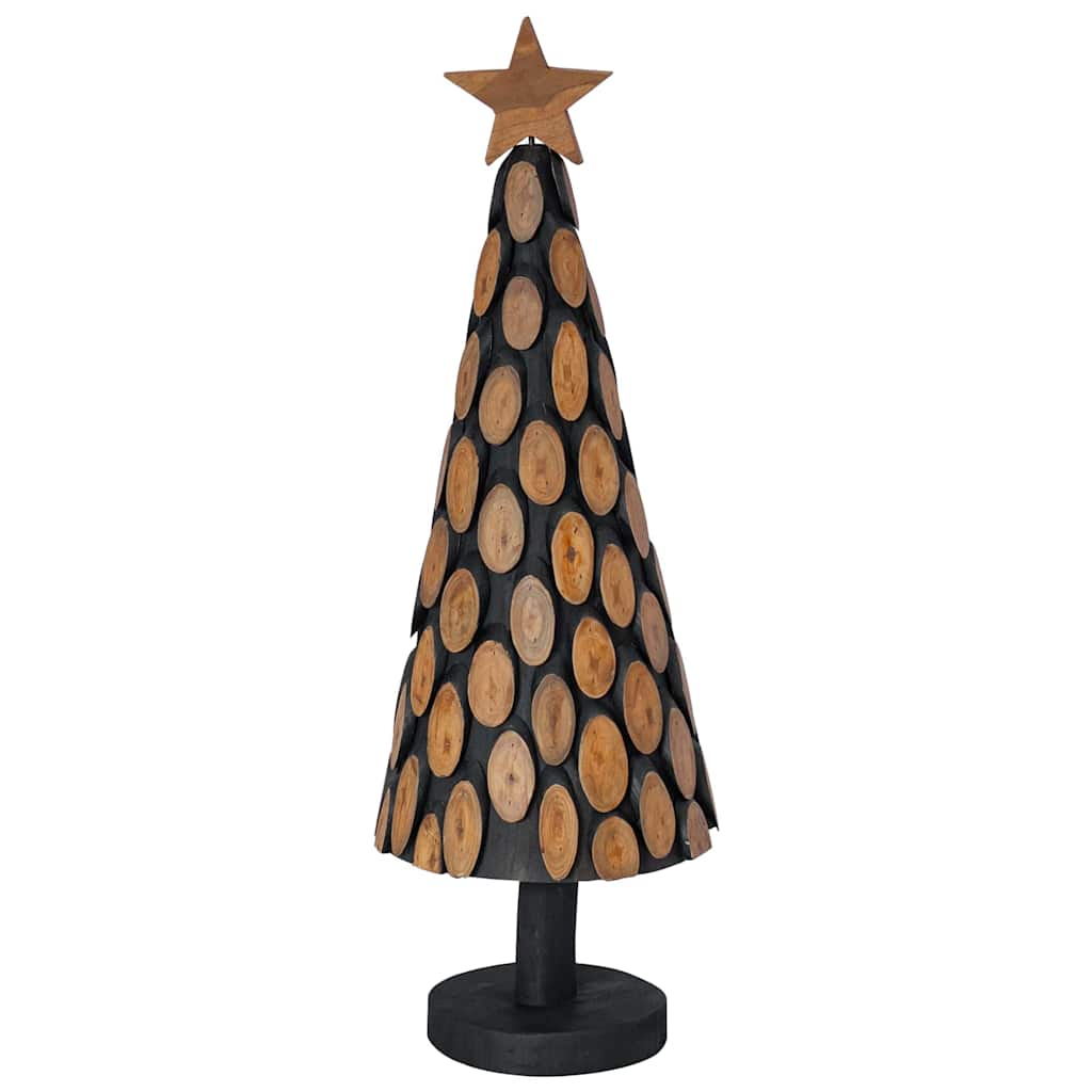 vidaXL Christmas Tree with Stand Brown 90 cm Solid teak wood - 56333