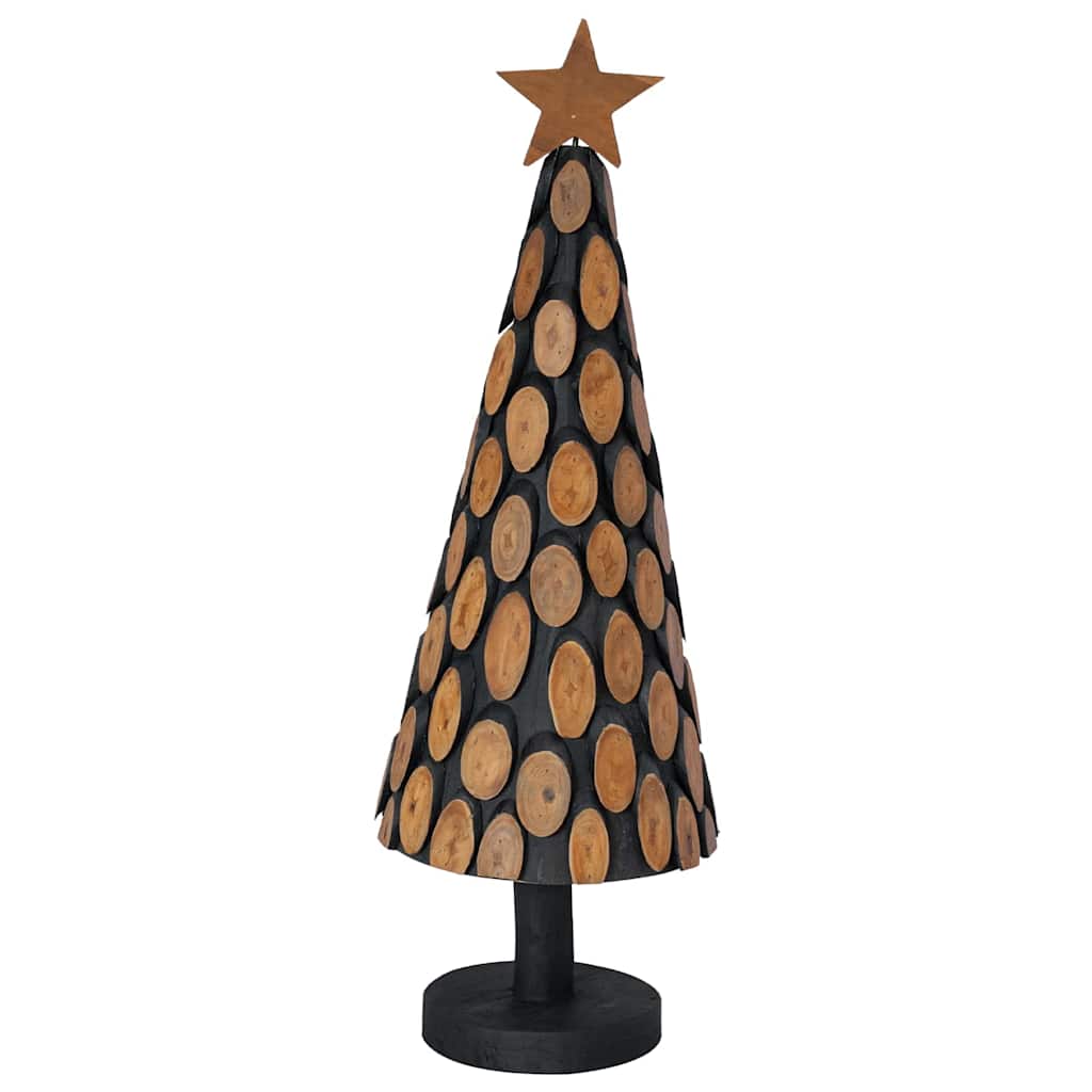 vidaXL Christmas Tree with Stand Brown 90 cm Solid teak wood - 56333