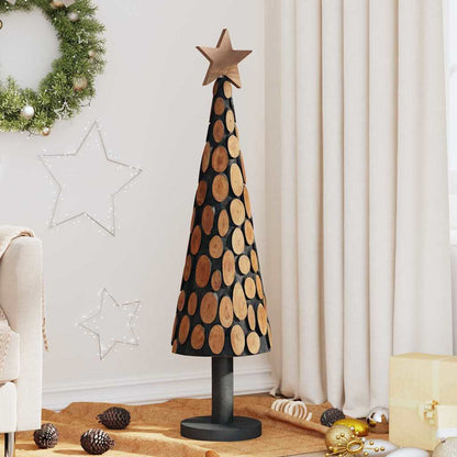 vidaXL Christmas Tree with Stand Brown 120 cm Solid teak wood