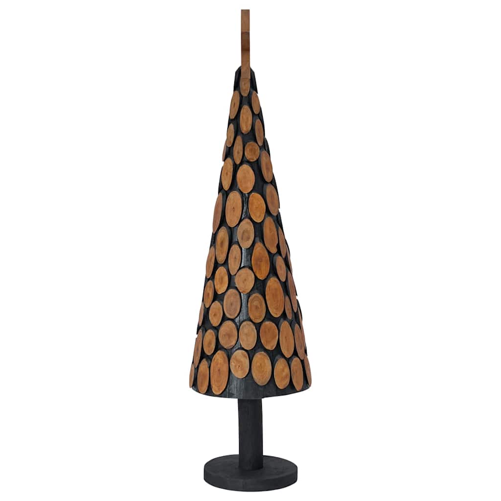 vidaXL Christmas Tree with Stand Brown 120 cm Solid teak wood